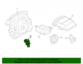 Airbag sensor front left VW Atlas 18-