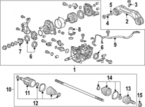 Drive axle rear right Honda CRV 23-