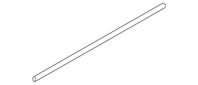 Door-glass molding, central front left, Audi E-Tron 19-23, gloss black