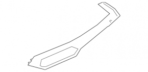 BMW X7 G07 19-22 right front panel trim, Fineline/metal wood, with backlight, scratches