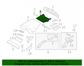 Trunk trough Subaru Impreza WRX GH 08-14 5d