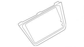 VW Tiguan 18-24 central dashboard trim, graphite, scratches