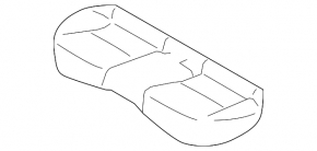 Subaru Impreza 4D 17-23 GK rear seat cushion, black, for cleaning