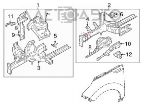 Front left quarter Kia Soul 14-16