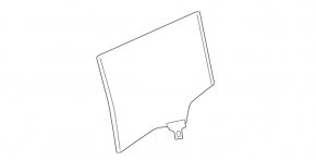 Front right door glass Infiniti Q50 14-18