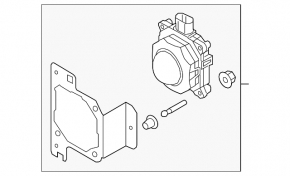 Left cruise radar for Audi Q5 80A 21-24 with bracket