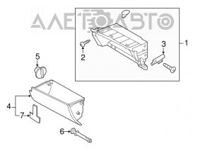 Glove box, glove compartment Hyundai Elantra UD 11-16 ser