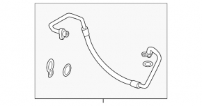 Nissan Rogue 22-26 JP built air conditioning condenser-compressor hose