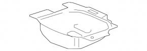 Trunk trough trim Buick Encore 13-19