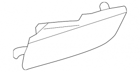 Front bumper dimensions left Porsche Macan 15-