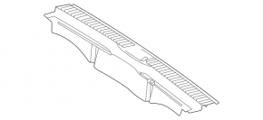 Mercedes X167 GLS 450 580 20-26 trunk opening trim, dark gray