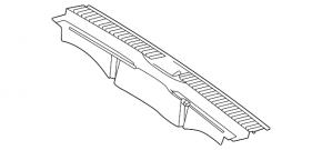 Mercedes X167 GLS 450 580 20-26 trunk opening trim, dark gray