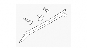 Ford Fusion mk5 13-20 trunk lid handle simple