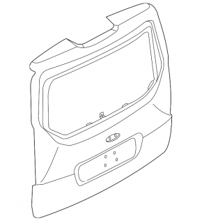 Ford Transit Connect MK2 13-20 passenger tailgate bare