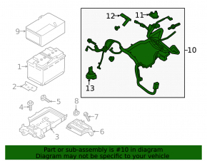 Ford Edge 16-18 Battery Wiring