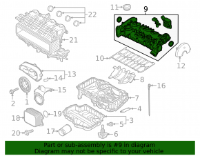 Valve cover VW Jetta 11-18 USA 1.4T