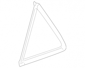 Door glass triangle rear left Mercedes W164 ML