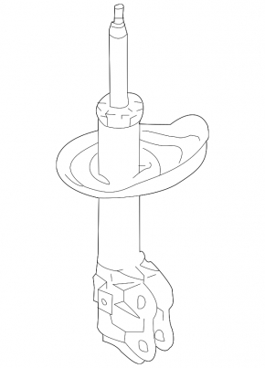Shock absorber front left Subaru Impreza 17-19 GK for 15 16 alloy wheels