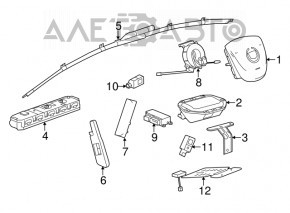 Steering wheel cable with steering angle sensor Cadillac CTS 14-19 with heating