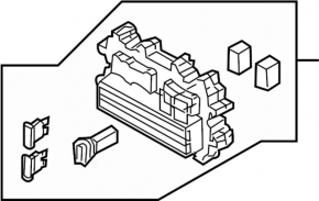 Nissan Murano z50 03-08 cabin fuse box