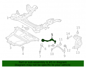 Lower control arm, front left, BMW 3 GT F34 14-19
