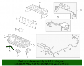 Ground wire VVB Honda Accord 16-17 hybrid