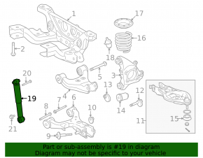 Shock absorber rear left Toyota Sequoia 08-16