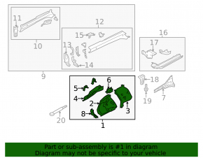 Quarter front right Subaru XV Crosstrek 13-17