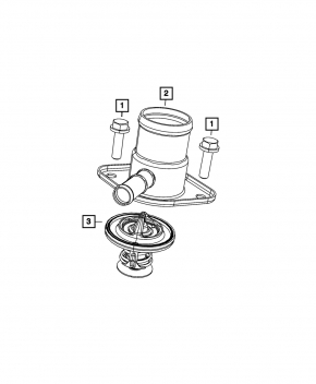 Thermostat housing Dodge Durango 11- 5.7, 6.4