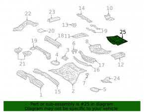 Rear underbody protection Lexus GS350 GS450h 08-11