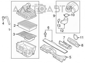 Air intake cover VW Taos 22-25