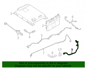 Power cable battery-inverter BMW i3 14-20