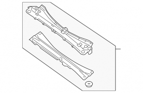 Metal wiper pan Nissan Pathfinder 13-20