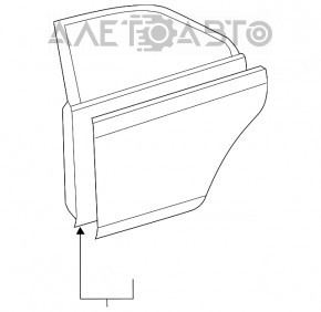 Toyota Camry v40 rear right door bare
