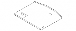 Nissan Leaf 13-17 trunk tray on the body