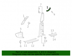 Lexus GX470 3rd Row Ceiling Handle 03-09