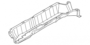Front right underbody protection Nissan Murano 25-26