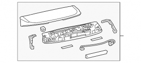 Lexus GX460 14-23 restyling tailgate spoiler