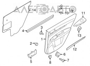 Subaru Outback 10-14 rear left window control