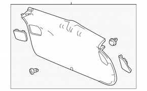 Trunk door trim Honda HR-V 16-22 black