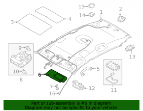 Left visor for Kia Sportage 17-22, black