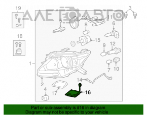 Lexus RX350 13-15 ignition unit
