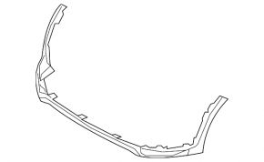 Kia Sportage 17-19 FWD front bumper lip structure