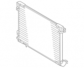 Toyota Prius 23-26 plug-in air conditioner condenser radiator