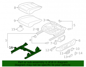 Audi Q8 19-25 driver's seat longitudinal adjustment motor