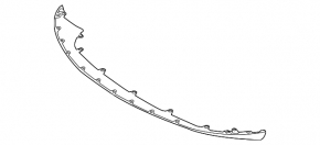 Front bumper lip Porsche Macan 15-18 structure under the overlay