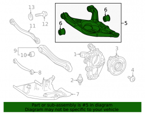 Lower arm under spring rear right Mercedes W167 GLE 350 450 20-23