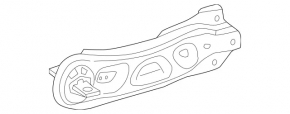 Rear right longitudinal control arm for Mercedes GLA 14-20