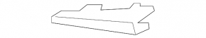 Molding overlay fog light right Mazda 3 17-18 BM rest