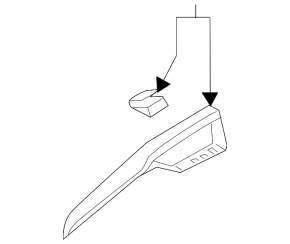 Front panel trim right Lincoln MKZ 17-20 gray, wood
